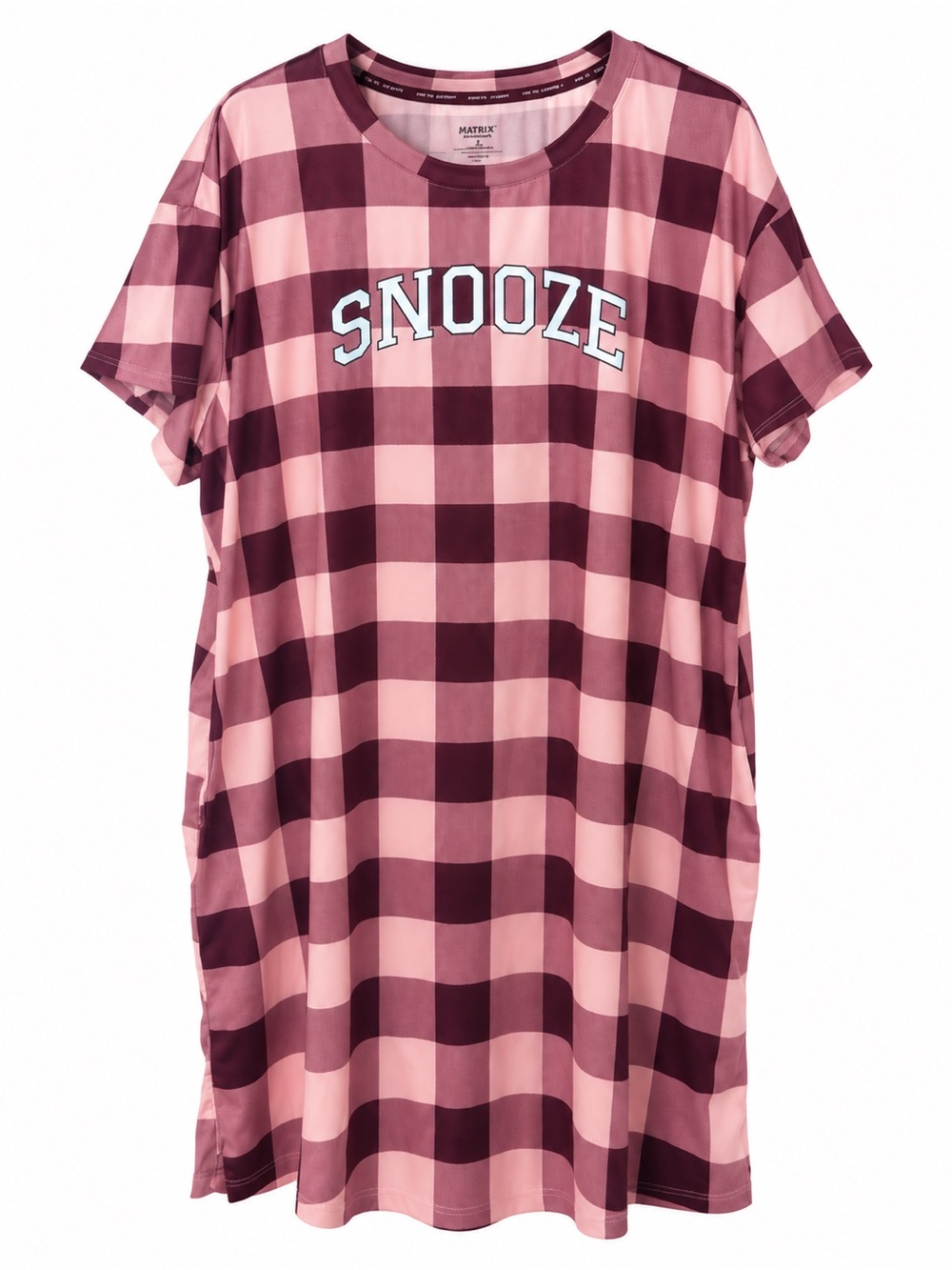 Joyspun Dreamy soft pink plaid 2X- 3X size